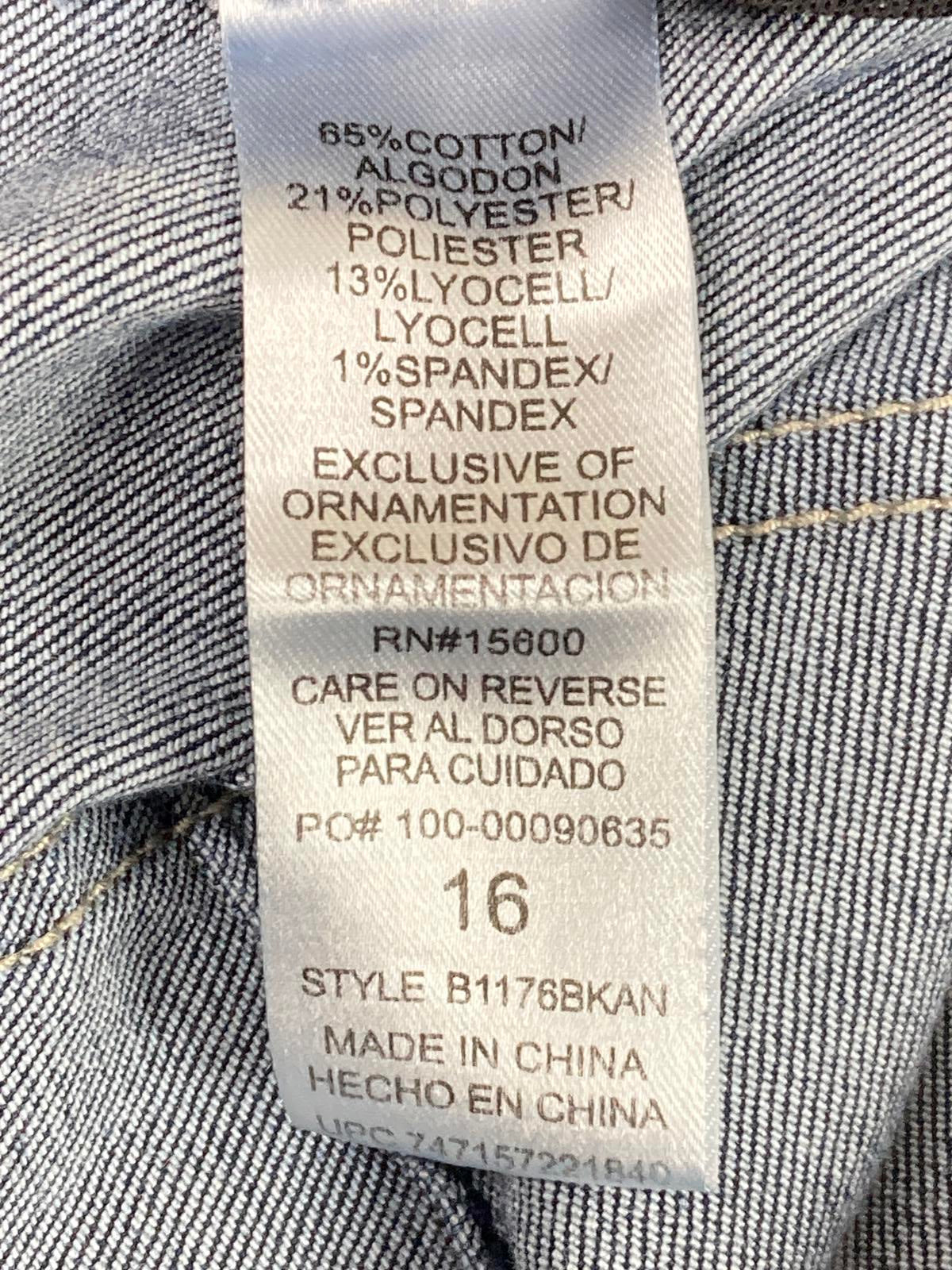 Democracy "Ab"solution Skinny Jeans Womens Size 16 Dark Wash Stretch