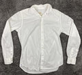 Ganesh Shirt Mens White Stretch Button Front Size XL