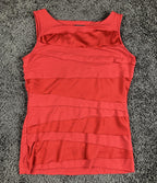 Vince Camuto Coral Tiered Ruffle Tank Top Blouse Sleeveless Career Party Sz S