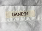 Ganesh Shirt Mens White Stretch Button Front Size XL