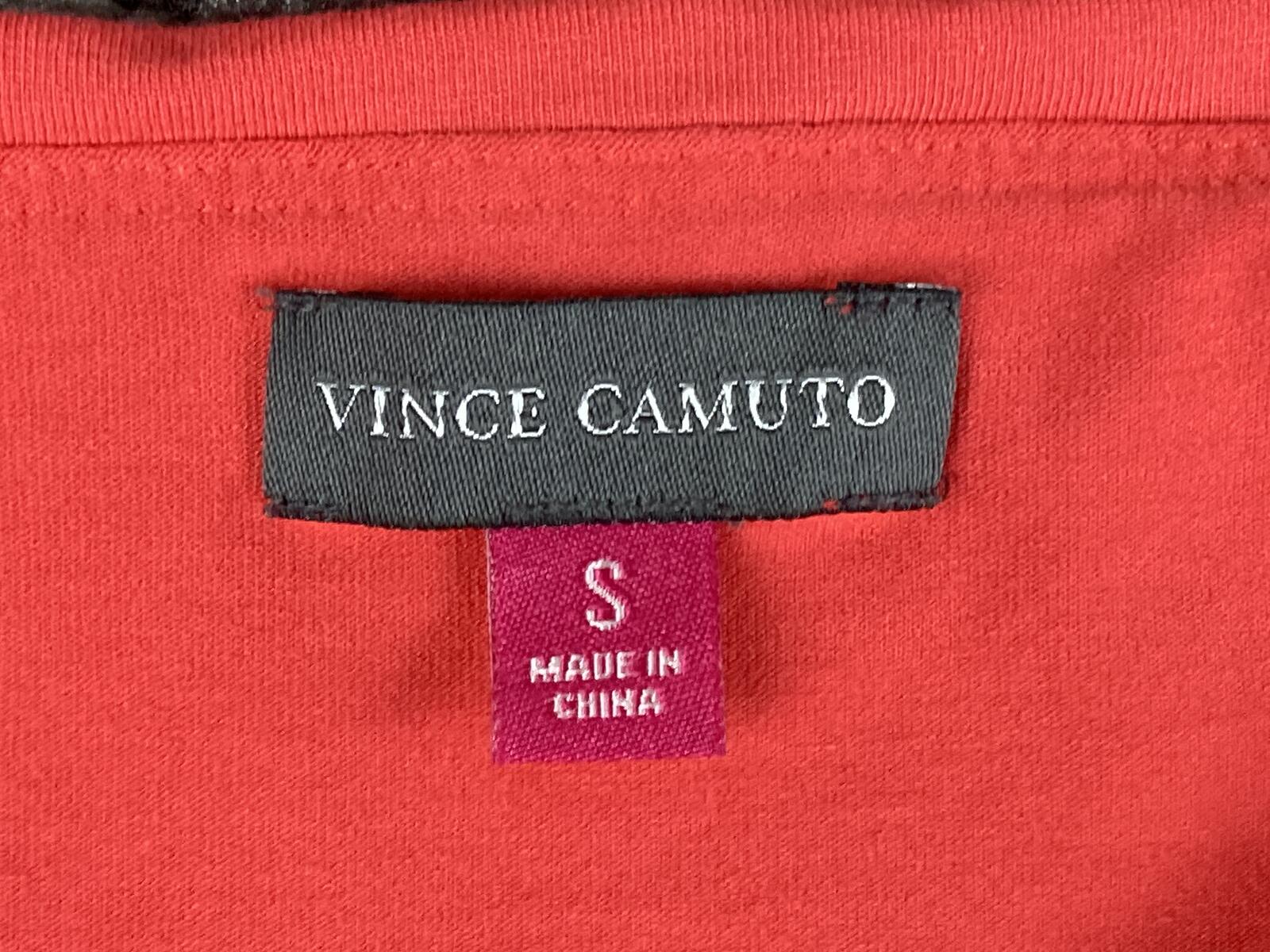 Vince Camuto Coral Tiered Ruffle Tank Top Blouse Sleeveless Career Party Sz S