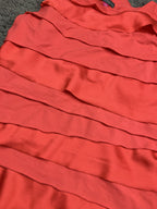 Vince Camuto Coral Tiered Ruffle Tank Top Blouse Sleeveless Career Party Sz S