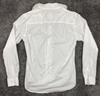 Ganesh Shirt Mens White Stretch Button Front Size XL