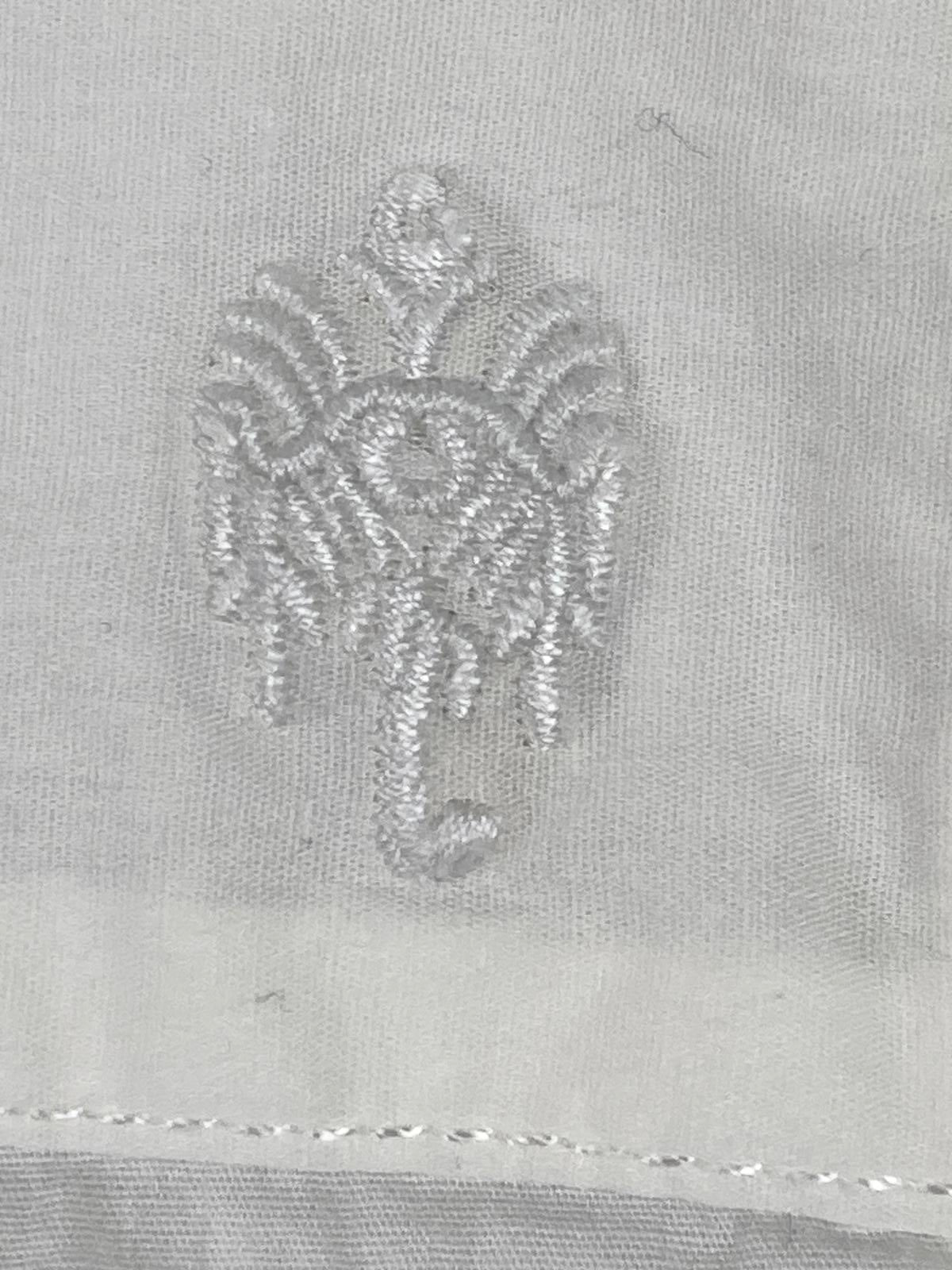 Ganesh Shirt Mens White Stretch Button Front Size XL