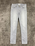 PAIGE Peg Skinny Jeans Women Size  27 Gray Stretch Denim