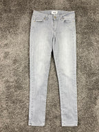 PAIGE Peg Skinny Jeans Women Size  27 Gray Stretch Denim