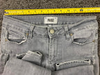 PAIGE Peg Skinny Jeans Women Size  27 Gray Stretch Denim