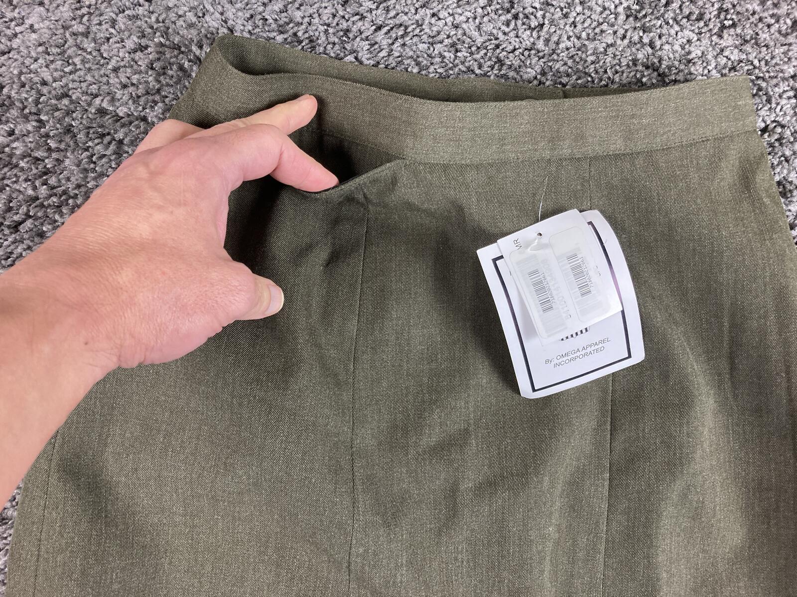 USMC Women's Service Skirt  Marine Corps Green Wool Blend Uniform 8MR NWT