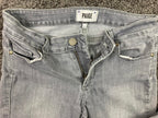 PAIGE Peg Skinny Jeans Women Size  27 Gray Stretch Denim