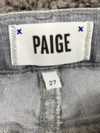 PAIGE Peg Skinny Jeans Women Size  27 Gray Stretch Denim