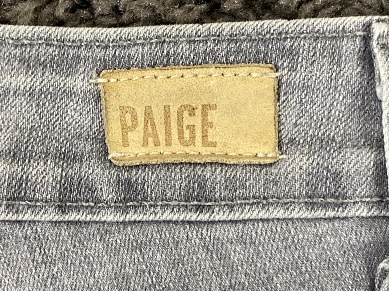 PAIGE Peg Skinny Jeans Women Size  27 Gray Stretch Denim
