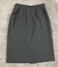 Greta Garbo Signature Skirt Women's Black Wool Blend Made Italy Sz 4