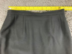 Greta Garbo Signature Skirt Women's Black Wool Blend Made Italy Sz 4