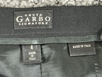 Greta Garbo Signature Skirt Women's Black Wool Blend Made Italy Sz 4