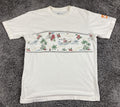 Quiksilver Waterman T Shirt Mens White Mele Kalikimaka Surfing Santa 2013 Sz M