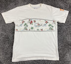 Quiksilver Waterman T Shirt Mens White Mele Kalikimaka Surfing Santa 2013 Sz M