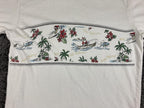 Quiksilver Waterman T Shirt Mens White Mele Kalikimaka Surfing Santa 2013 Sz M