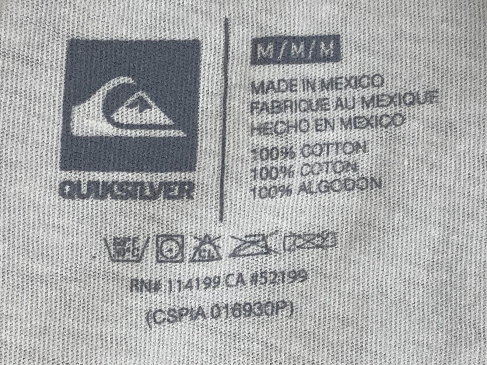 Quiksilver Waterman T Shirt Mens White Mele Kalikimaka Surfing Santa 2013 Sz M