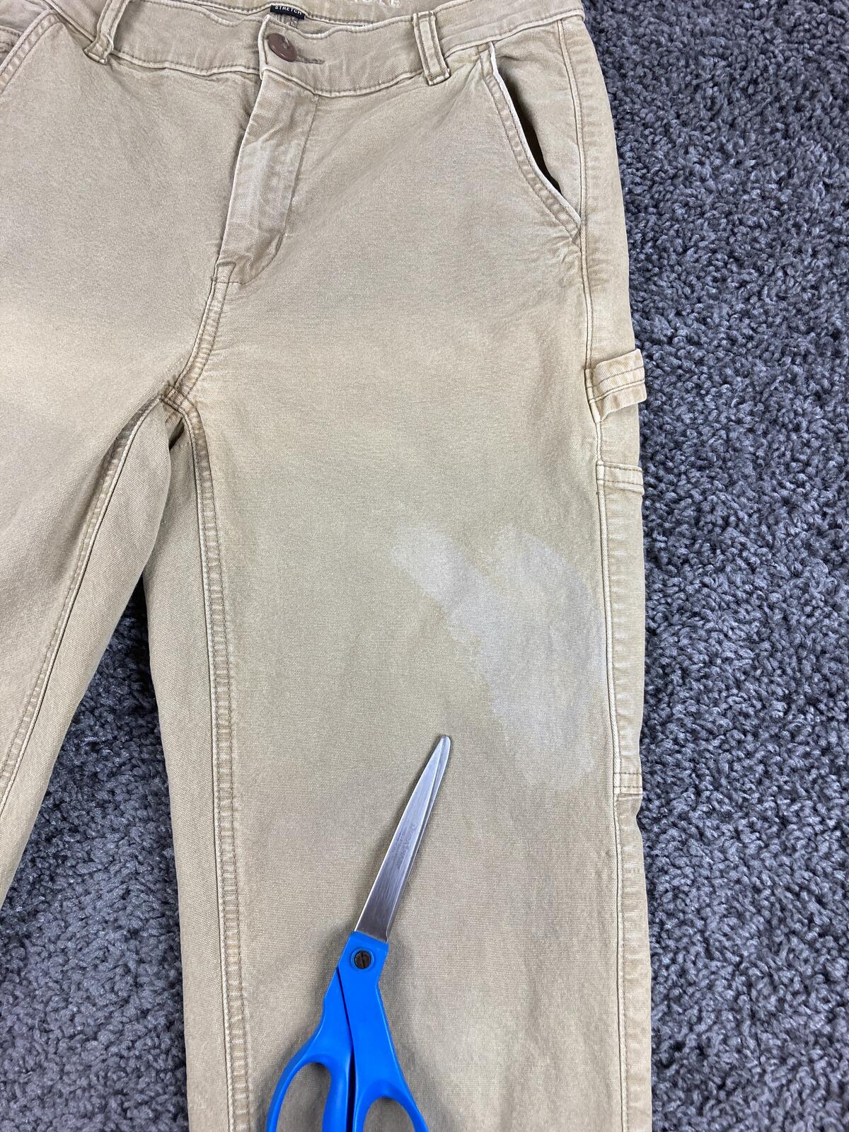 American Eagle Carpenter Pants Women's Khaki High Rise Straight Sz 2