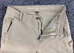 American Eagle Carpenter Pants Women's Khaki High Rise Straight Sz 2