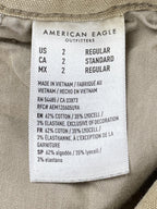 American Eagle Carpenter Pants Women's Khaki High Rise Straight Sz 2