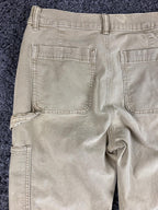 American Eagle Carpenter Pants Women's Khaki High Rise Straight Sz 2