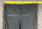 Athleta Metro Straight Capri Pants Womens Black High Rise Zipper Pockets Sz S