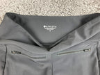 Athleta Metro Straight Capri Pants Womens Black High Rise Zipper Pockets Sz S