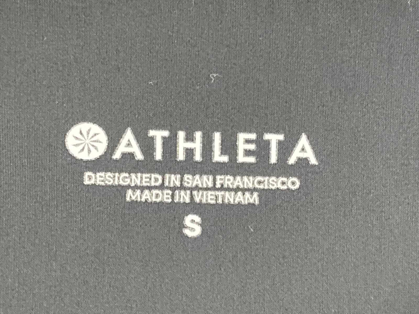 Athleta Metro Straight Capri Pants Womens Black High Rise Zipper Pockets Sz S