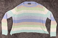 Wooden Ships Flower Market Crew Sweater Womens XL Pastel Cotton Acrylic Pullover