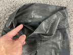 Fabletics PowerHold High Waisted Leggings Metallic Snakeskin Python Pockets Grey