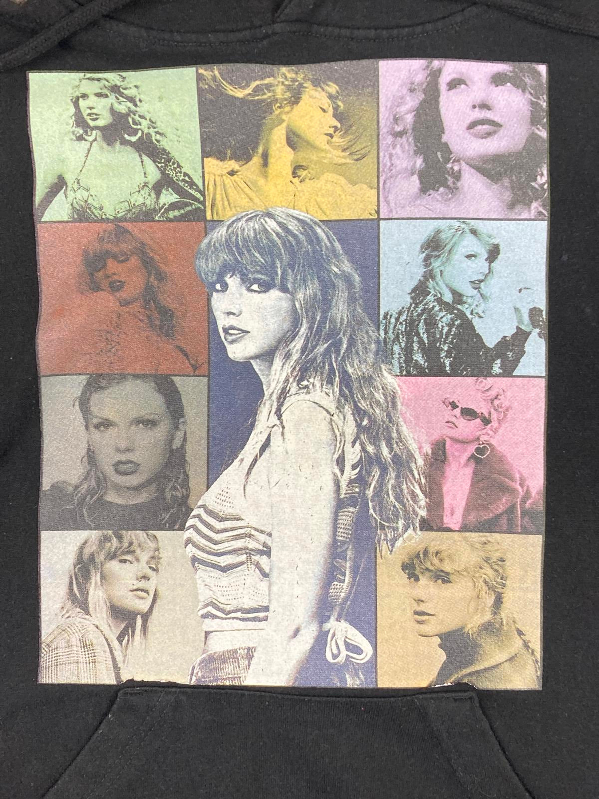 Taylor Swift Eras Tour 2023 Hoodie Unisex Size Medium Black Pullover