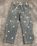 Urban Outfitters Dice Corduroy Pants Mens Grey Embroidered Trousers Sz Small