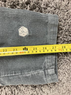 Urban Outfitters Dice Corduroy Pants Mens Grey Embroidered Trousers Sz Small
