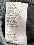 Urban Outfitters Dice Corduroy Pants Mens Grey Embroidered Trousers Sz Small