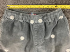 Urban Outfitters Dice Corduroy Pants Mens Grey Embroidered Trousers Sz Small