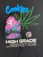 Cookies SF High Grade Genetics T-Shirt Mens Black Graphic Tee Streetwear Sz XL