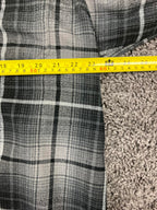 Wolverine Plaid Flannel Shirt Mens XL Gray Button Front Long Sleeve