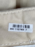 Faconnable Women's Chino Pants Beige Stretch Cotton Straight Leg Size 6