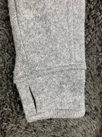 Avalanche Women's Full Zip Fleece Jacket Gray Knit Thumbhole Pockets Size Large