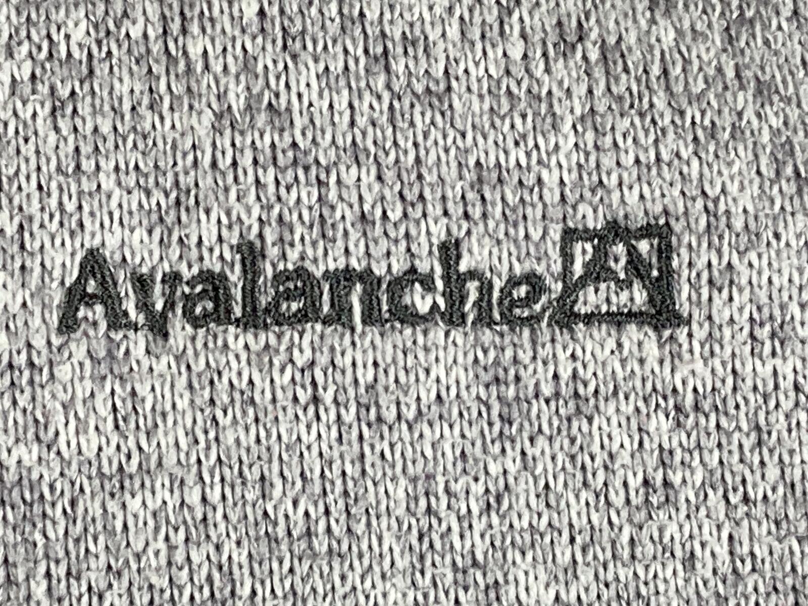 Avalanche Women's Full Zip Fleece Jacket Gray Knit Thumbhole Pockets Size Large