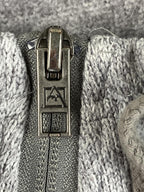 Avalanche Women's Full Zip Fleece Jacket Gray Knit Thumbhole Pockets Size Large