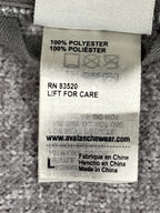 Avalanche Women's Full Zip Fleece Jacket Gray Knit Thumbhole Pockets Size Large