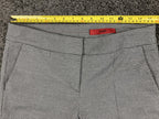 HUGO Hugo Boss Hevas Slim Fit Dress Pants Women’s 6 Grey Micro Check Cropped