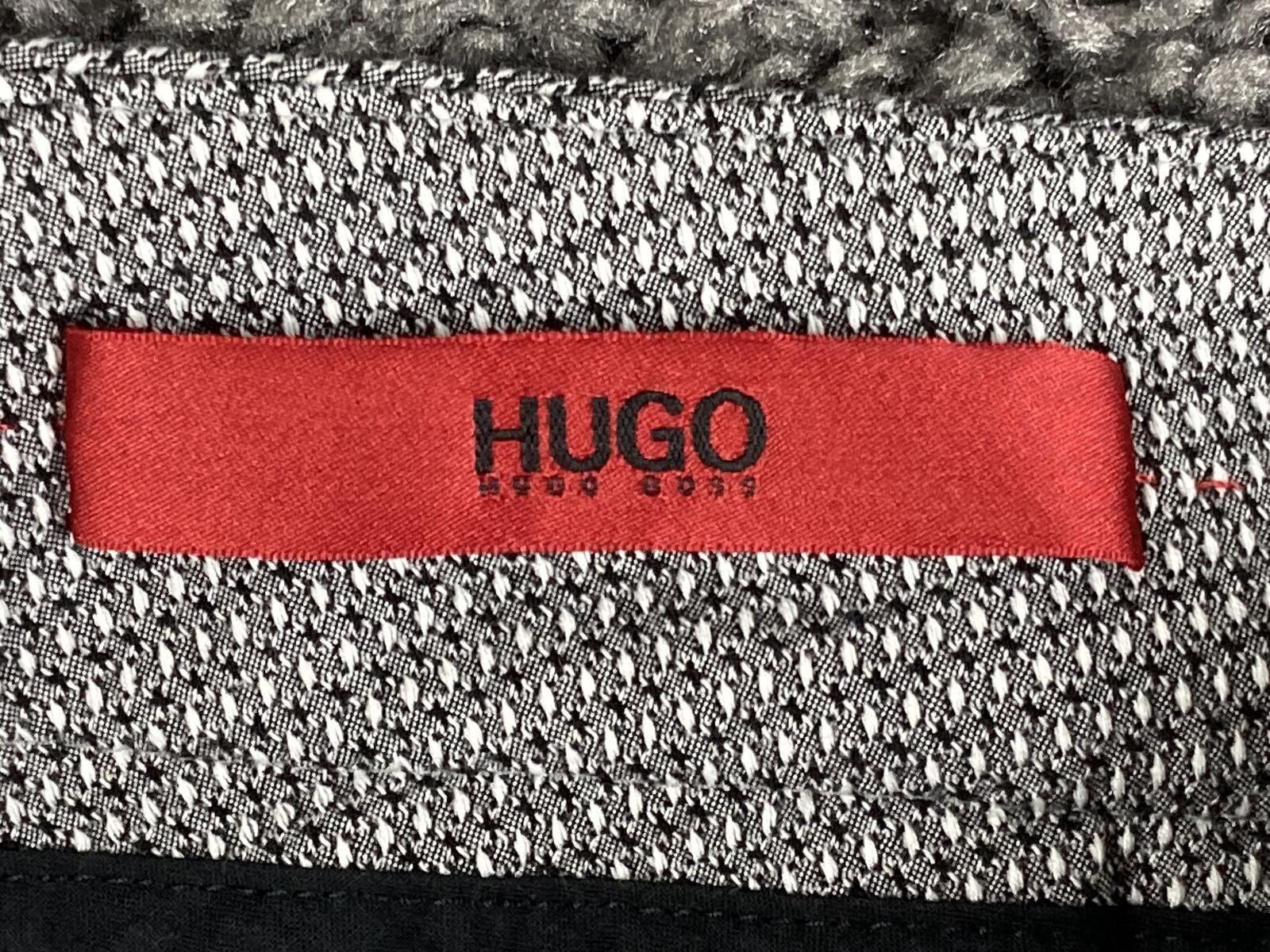 HUGO Hugo Boss Hevas Slim Fit Dress Pants Women’s 6 Grey Micro Check Cropped