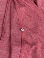 LOGO Lounge Lori Goldstein Cardigan Pink/Red  French Terry Cascading Cardigan 1X