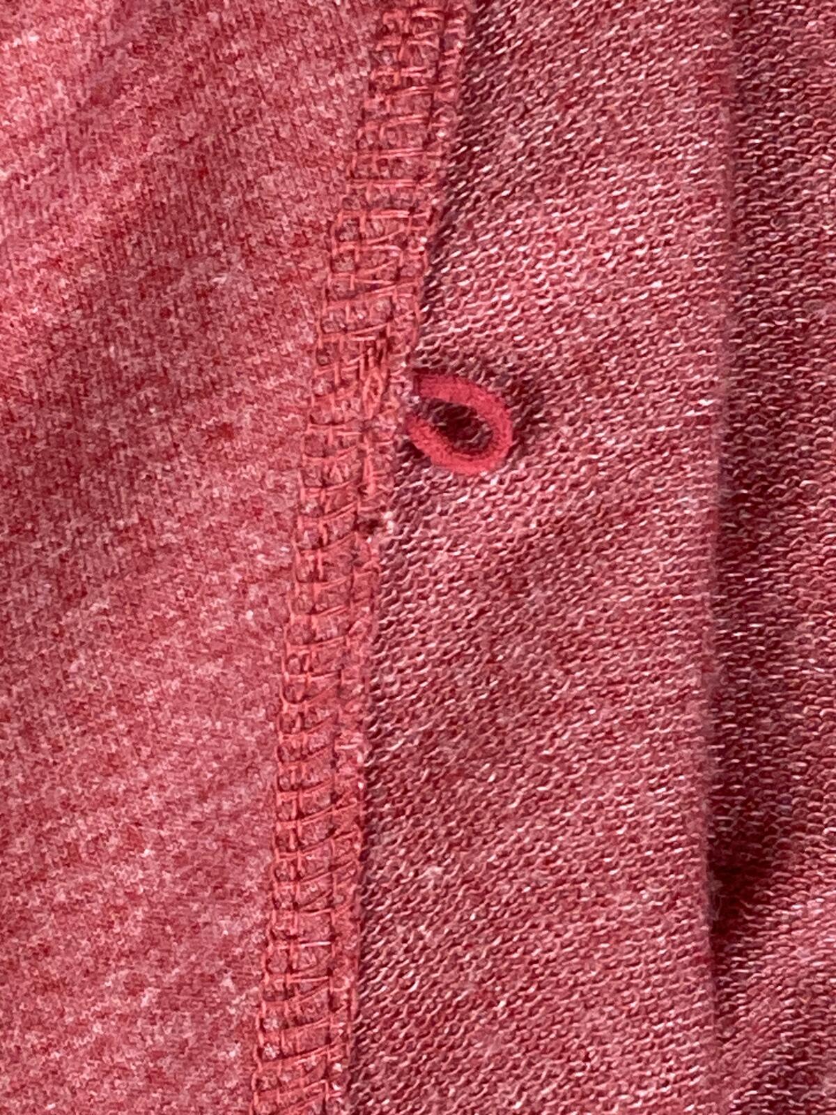 LOGO Lounge Lori Goldstein Cardigan Pink/Red  French Terry Cascading Cardigan 1X