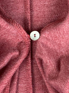 LOGO Lounge Lori Goldstein Cardigan Pink/Red  French Terry Cascading Cardigan 1X