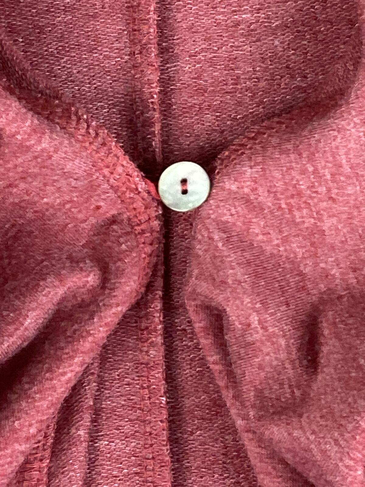 LOGO Lounge Lori Goldstein Cardigan Pink/Red  French Terry Cascading Cardigan 1X