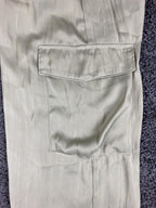 Rachel Zoe Satin Cargo Pants Champagne Beige Wide Leg Pockets Womens Medium M
